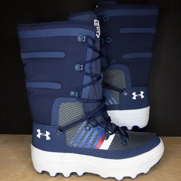 Under Armour Women's Team USA Navy Winter Boots - Picture 1 of 7